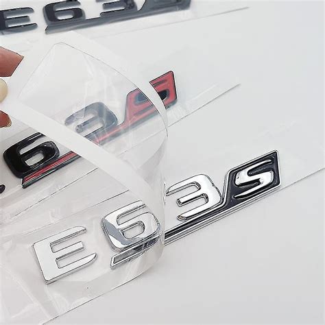 3d Abs Chrome Black Car Rear Trunk Badge Decal Letters Sticker Logo