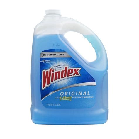 Windex Commercial 128 Oz Original Glass Cleaner Refill 012207 The Home Depot