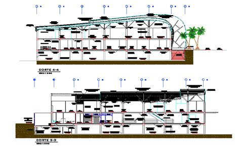 Building Elevation Design in autocad file - Cadbull