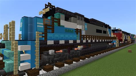 Minecraft Maersk SD40 2 Locomotive Tutorial YouTube