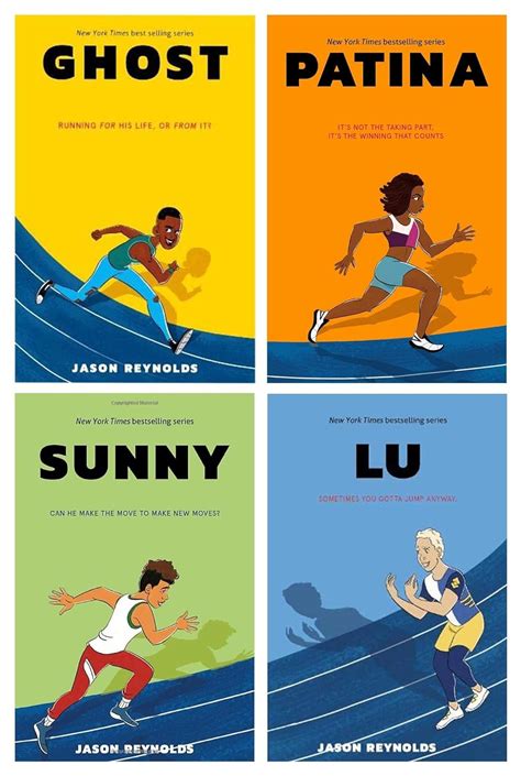 Jason Reynolds S Track Series Paperback Collection 4 Books Set Ghost Patina Sunny And Lu