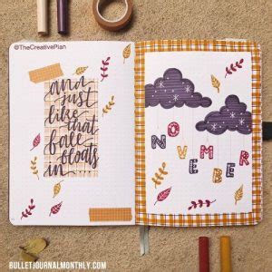 November Bullet Journal Themes Bullet Journal Monthly