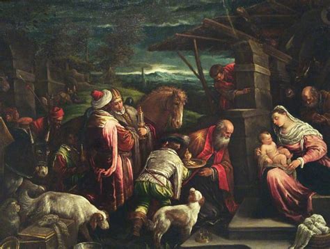 Jacopo Bassano Adoration Of The Magi Dipinti Rinascimentali