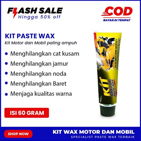 Jual Kit Motor Mobil Kit Paste Wax Original Kaleng Gram Murah