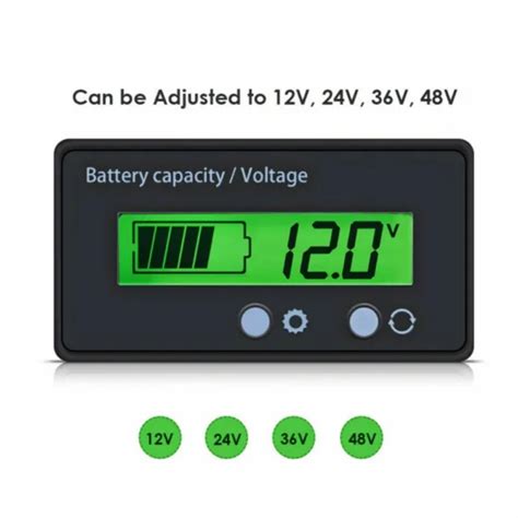 MONITEUR DE CAPACIT De Batterie Portable Voltm Tre Rem Tre Cran LCD