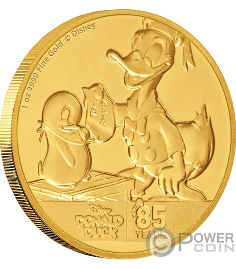 Donald Duck Jahrestag Disney Oz Gold M Nze Niue