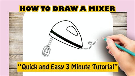 How To Draw A Mixer Youtube