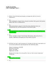 Sophia Accounting Unit Challenge Part Docx Sophia Accounting