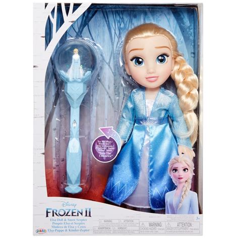 Disney Frozen 2 Deluxe Elsa Doll With Snow Scepter Smyths Toys