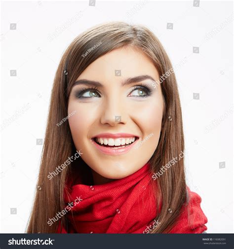 Close Woman Face Young Happy Woman Stock Photo 116982091 Shutterstock