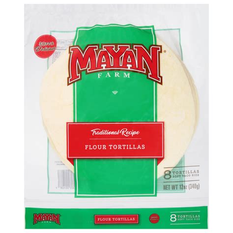 Save On Mayan Farm Traditional Recipe Flour Tortillas White Soft Taco