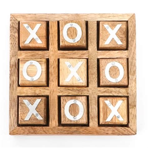 Wooden Tic Tac Toe Etsy