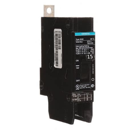 Siemens Miniature Circuit Breaker Bqd Series A Pole V Ac