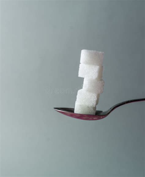 Sugar Cubes On Spoon Stock Image Image Of Color Chewy 105272777