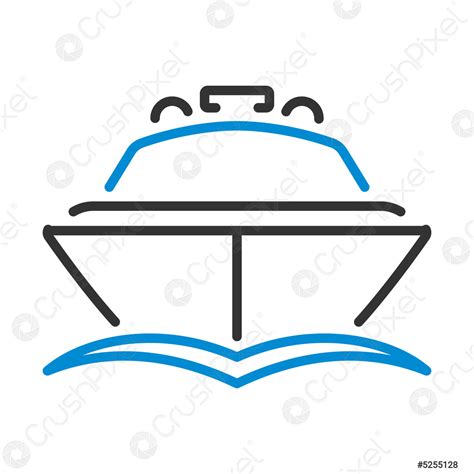 Motor Yacht Icon Stock Vector 5255128 Crushpixel