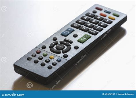 TV remote control stock image. Image of remote, black - 42664997