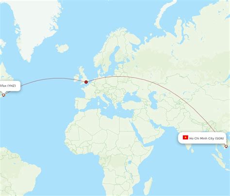 Flights From Halifax To Ho Chi Minh City Yhz To Sgn Flight Routes