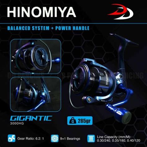 Jual REEL HINOMIYA GIGANTIC POWER HANDLE Shopee Indonesia