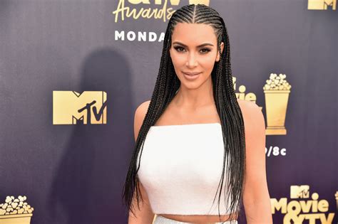 Kim Kardashian Wore Cornrows To The Mtv Movie And Tv Awards Despite Past