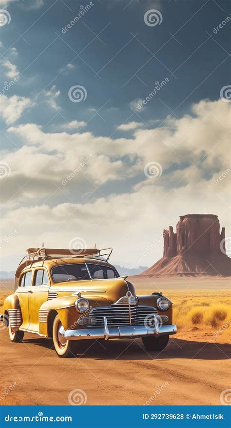 Yellow Classic Car Stock Photo Image Of Screenshot 292739628