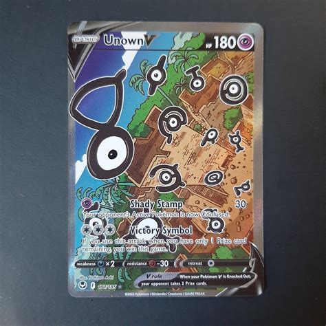 Pokémon TCG Unown V Silver Tempest 177 195 Holo Ultra Rare NM eBay