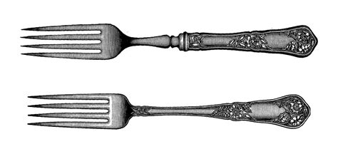 Fancy Fork Clipart