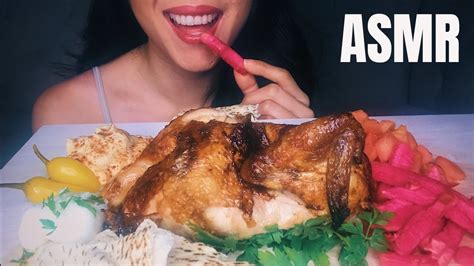 Asmr Rotisserie Chicken Eating Sounds No Talking Youtube