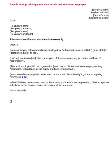 Employee Reference Letter 11 Examples Format How To Develop Pdf