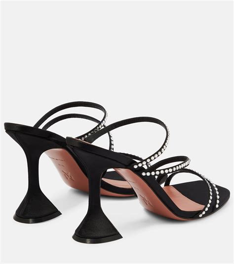 Verzierte Sandalen Naima In Schwarz Amina Muaddi Mytheresa