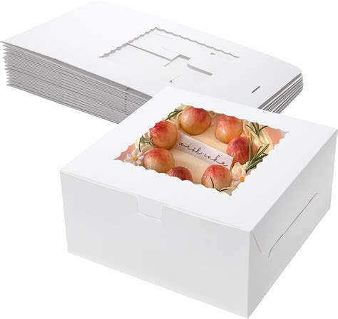 Mcfleet 16 Cajas Para Tartas De 10 Pulgadas 10 X 10 X 5 Pulgadas