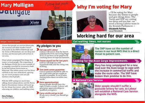 Labour Party Scottish Election Leaflet Accession Num Flickr