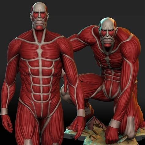 Bertholdt Colossal Titan V1 2 Shingeki No Kyojin 3d Model 3d