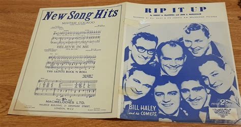 Bill Haley And His Comets Rip It Up Sheet Music Ebay