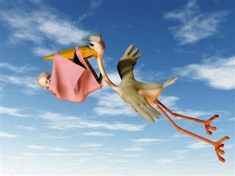 Stork with baby — Stock Photo © sarah5 #4170138