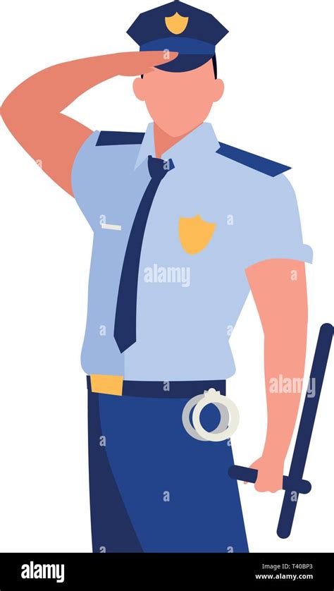 police officer law character vector illustration design Stock Vector Image & Art - Alamy