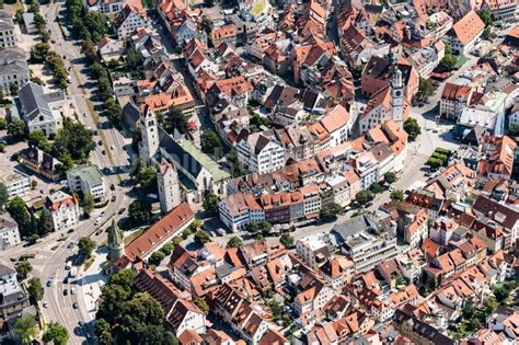 Ravensburg Von Oben Altstadtbereich Und Innenstadtzentrum In