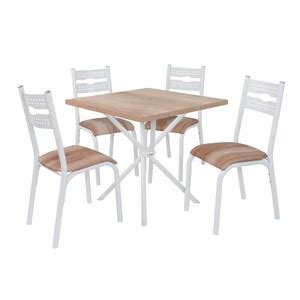 Conjunto De Mesa Luna Slim Tampo Bp Carvalho Montreal M X M