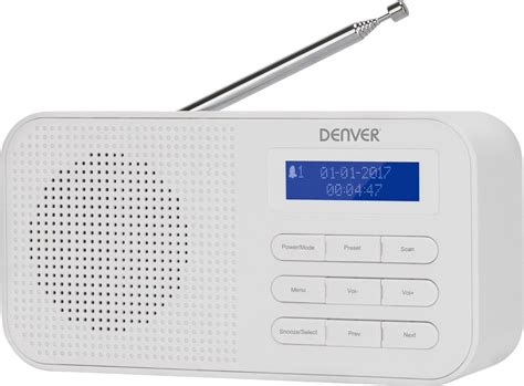 Denver DAB Radio Draagbare Radio DAB FM Radio LCD Scherm