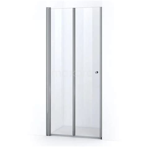 Zircon Comfort Douchedeur 90 Cm Chroom Helder Glas Vouwdeur S1892