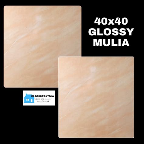 Jual Keramik Lantai 40x40 Mulia Cream Glossy Motif Marmer Kw 1 Murah