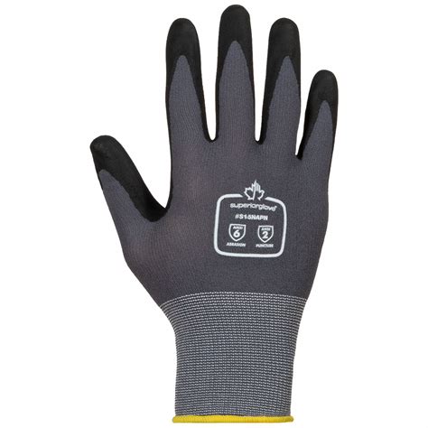 DEXTERITY Work Gloves: L ( 9 ), Texture, Micropore Nitrile, Palm