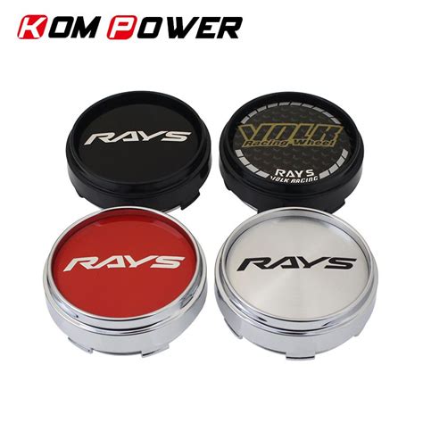 Car Styling Pcs Rays Volk Racing Center Caps For Rims Mm Clip