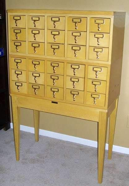 Library Card Catalog Cabinet (for scraproom storage)