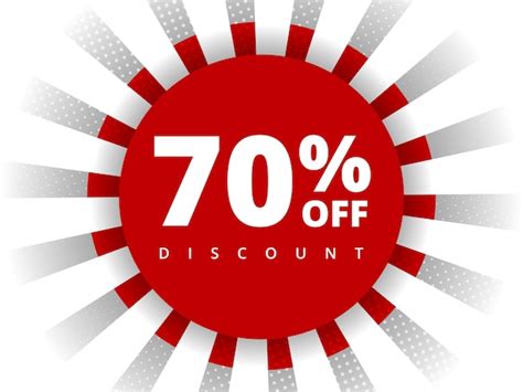 Premium Vector 70 Percent Off Discount Special Offer Sale 70 Percent