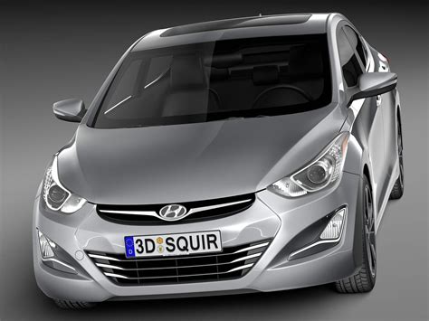 Hyundai Elantra Sedan 2014 3d Model By Squir