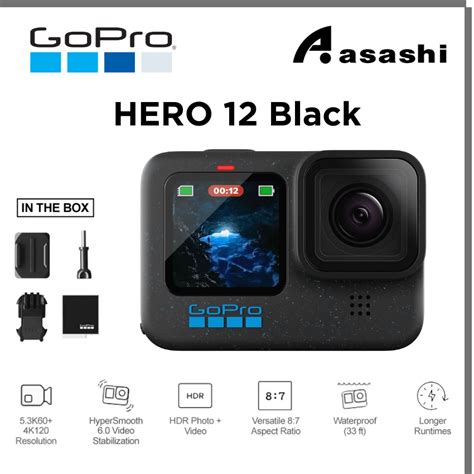 Gopro Hero Black Original Mp Hypersmooth Stabilization K