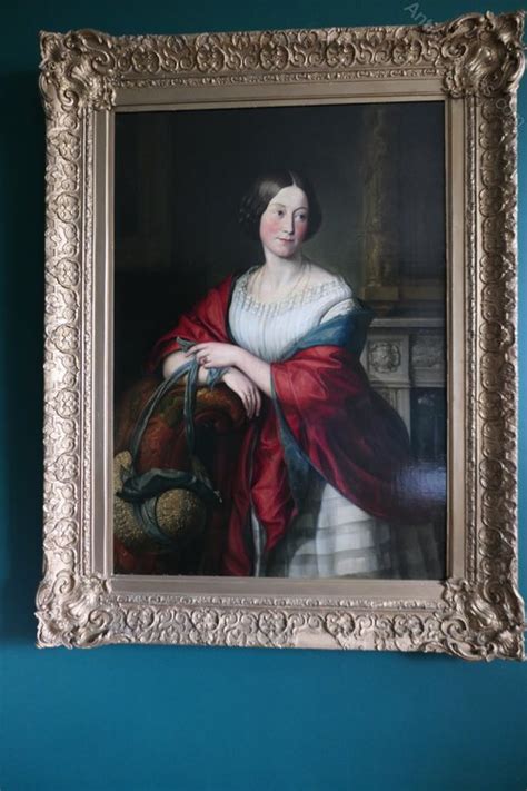 Antiques Atlas Oil On Canvas Portrait Of Mary Harris Stretton