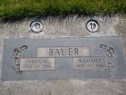 William Frederick Bauer M Morial Find A Grave