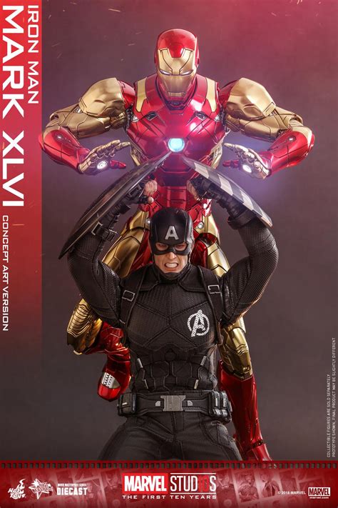 Marvel Studios The First 10 Years Concept Art Iron Man Figure By Hot Toys The Toyark News