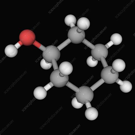 Cyclohexanol molecule - Stock Image - F004/5653 - Science Photo Library